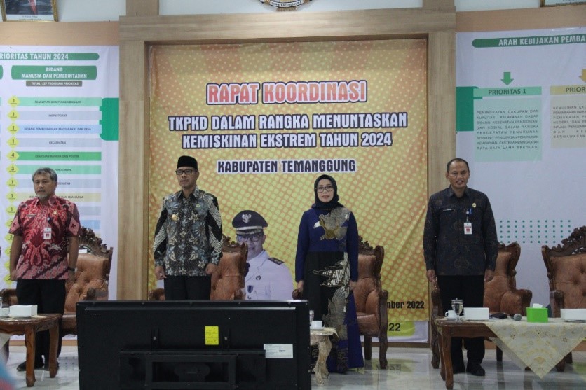 Rakor TKPKD penuntasan kemiskinan ekstrem. Sumber Foto: instagram @pemkabtmg