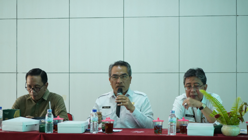 Bupati, Wabup, Kepala DKPP Bantul beserta jajaran saat Pengarahan Penanganan Stunting dan Pengentasan Kemiskinan. Foto: bantulkab.go.id