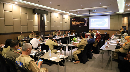 Wakil dan Kepala Pelaksana BPBD Bantul beserta 30 Peserta saat Pembentukan dan Pelatihan TRC Penanggulangan Bencana Kabupatan Bantul Tahun 2023. Foto: bantulkab.go.id