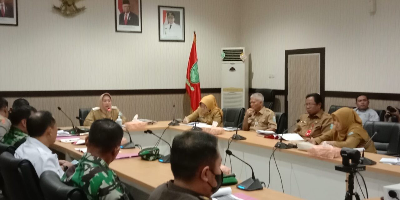 Bupati Purbalingga beserta Jajaran saat Rapat Koordinasi Forum Koordinasi Pimpinan Daerah (Forkopimda) Jelang Lebaran 1444 H. Foto: purbalinggakab.go.id