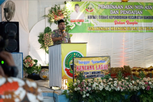 Bupati Blora, Arief Rahman saat menghadiri halalbihalal dan pembinaan ASN & Non-ASN se-Korwil Bidik Randublatung. Sumber foto: blorakab.go.id