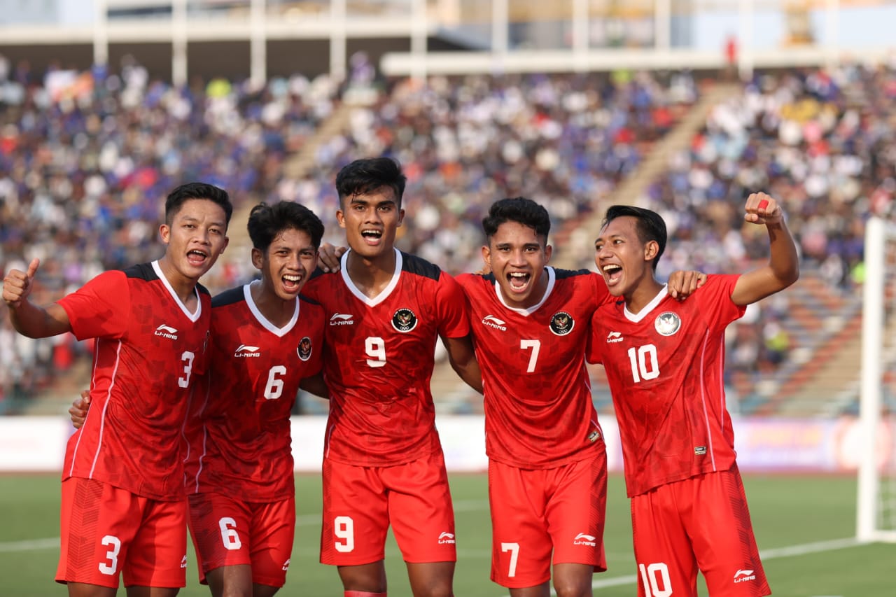 Pemain Timnas Indonesia saat selebrasi mencetak gol. Foto: pssi.go.id