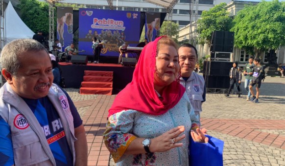 Wali Kota Semarang, Hevearita Gunaryanti Rahayu saat menghadiri pembentukan Satgas Bencana PABI Semarang dan PABI RUN 5K di Balai Kota (Foto: Posjateng.id/Kartiko Bramantyo Dwi Putro)