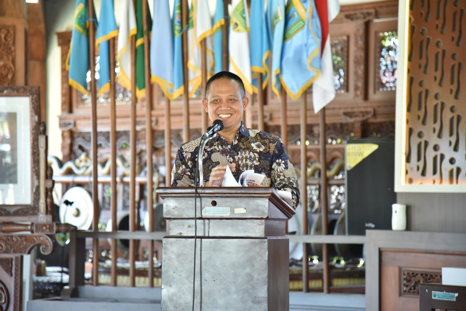 Bupati Kebumen beserta Jajaran dan Tim Pengawas saat Rakor Forkopimda dengan Forkopimcam jelang Pilkades Serentak 2023. Foto: kebumenkab.go.id