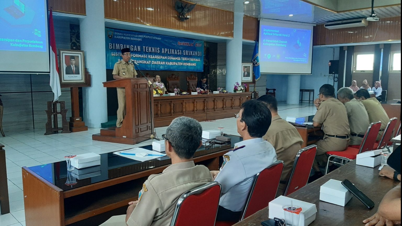 Pemkab Rembang gelar Bimtek penggunaan aplikasi Srikandi. Sumber foto: rembangkab.go.id