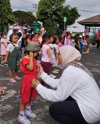 Aktivitas Senam Sehat Gebyar PAUD Kemantren Gedongtengen. Foto: Istimewa