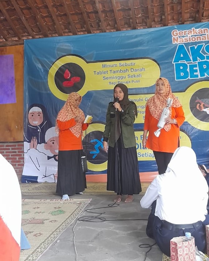 Puskesmas Cangkringan bersama PIK Lentera Merapi dalam acara Germas Aksi Bergizi. Foto: PIK Lentera Merapi