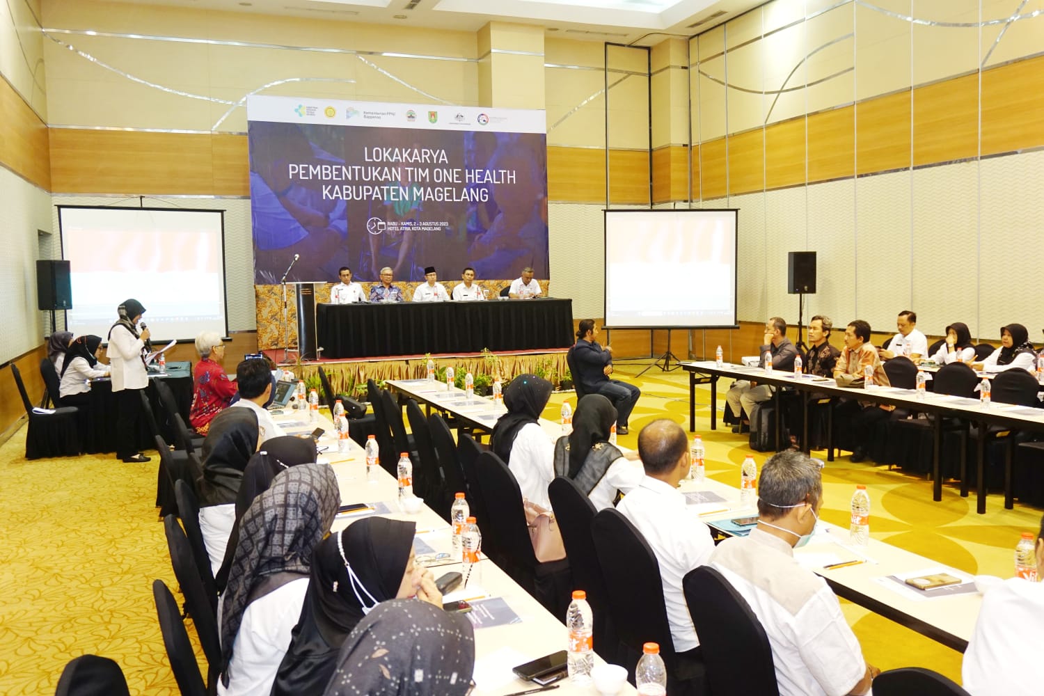 Kegiatan lokakarya Tim Koordinasi Daerah Penanggulangan Penyakit Zoonosis dan Penyakit Infeksi Baru One Health Kab. Magelang. Foto: jatengprov.go.id