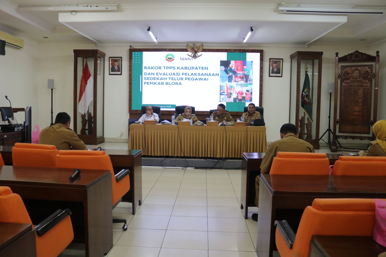 Pemkab Blora menggelar rapat koordinasi Tim Percepatan Penurunan Stunting. Sumber foto: blorakab.go.id