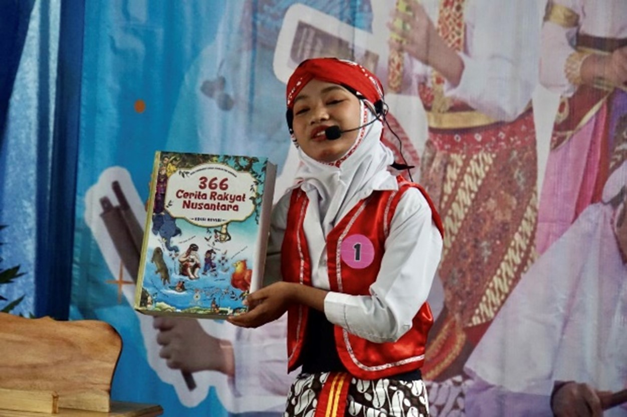 Salah satu peserta Lomba Bertutur. Foto: jogjakota.go.id