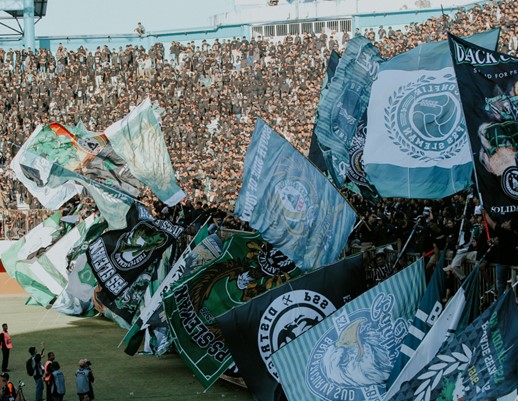 Suporter PSS Sleman, Brigata Curva Sud. Foto: twitter @BCSXPSS_1976