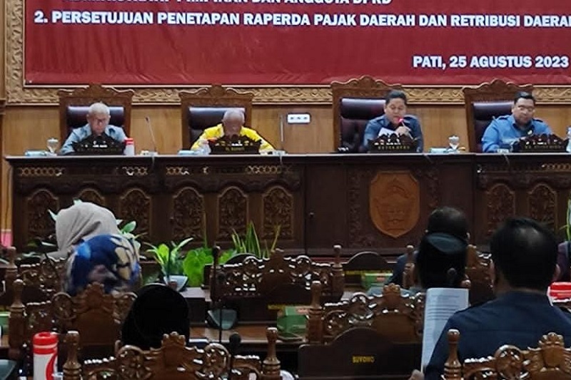 Suasana rapat paripurna DPRD Pati. Foto istimewa