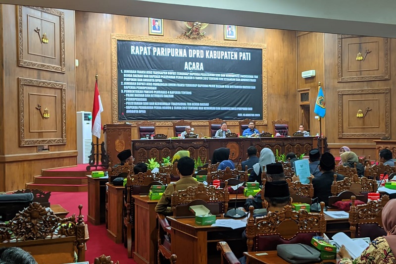 Rapat Paripurna di Gedung DPRD Pati. Foto istimewa