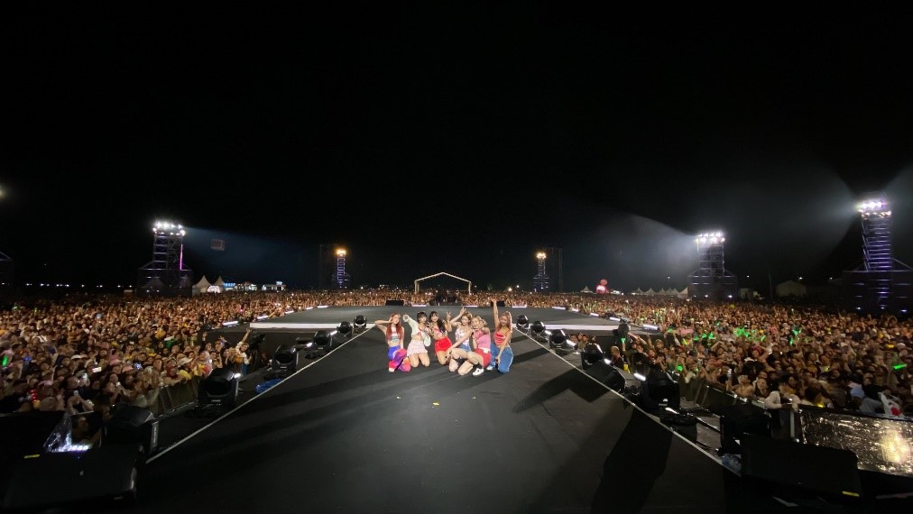 Artis K-POP Secret Number saat tampil di Music Forall Fest 2023. Foto: twitter @5ecretNumber