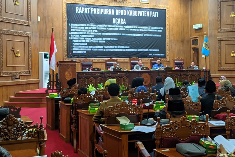 Rapat Paripurna di Gedung DPRD Pati. Foto istimewa