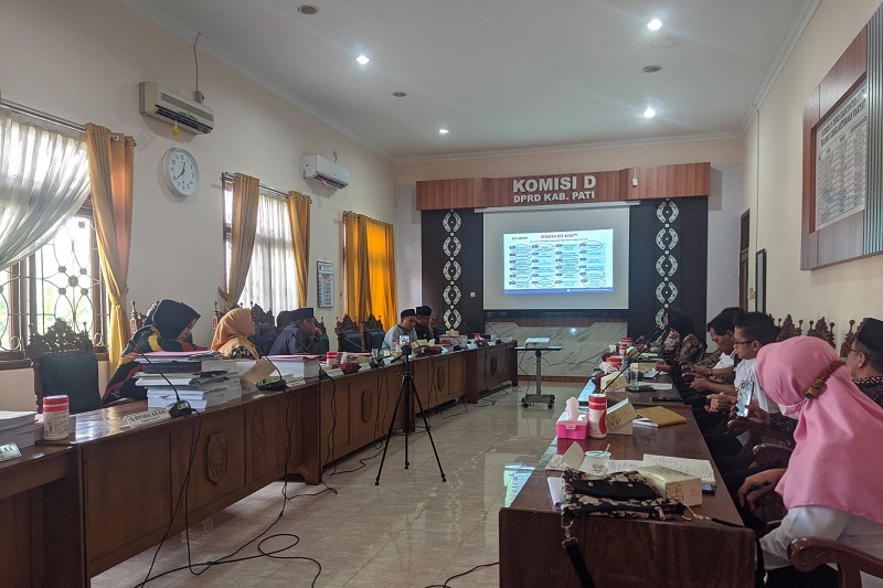 Audiensi yang berlangsung antara Komisi D DPRD Pati dengan Balai Besar Penjaminan Mutu Pendidikan (BBPMP) Provinsi Jawa Tengah, Rabu (6/9/2023). Foto istimewa