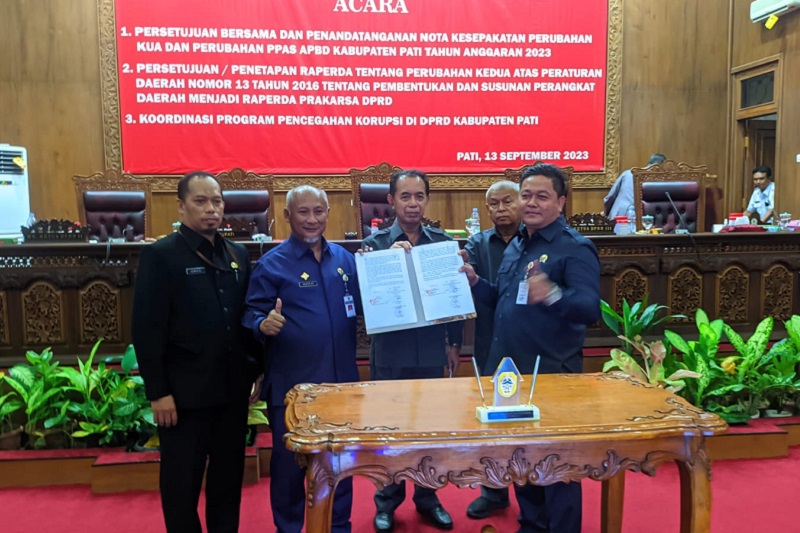  Rapat Paripurna di Gedung DPRD Pati, Rabu (13/9/2023). Foto istimewa