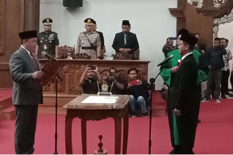 Rapat Paripurna yang digelar pada Selasa (19/9), di Gedung DPRD Pati, melantik Pengganti Antar Waktu (PAW) atas nama Joko Mustiko, sebagai anggota DPRD Kabupaten Pati. Foto istimewa