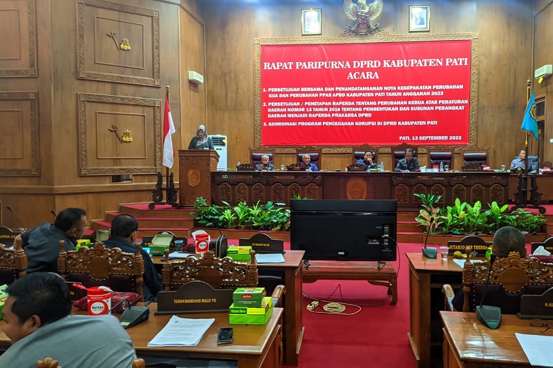 Rapat Paripurna di Gedung DPRD Pati. Foto istimewa