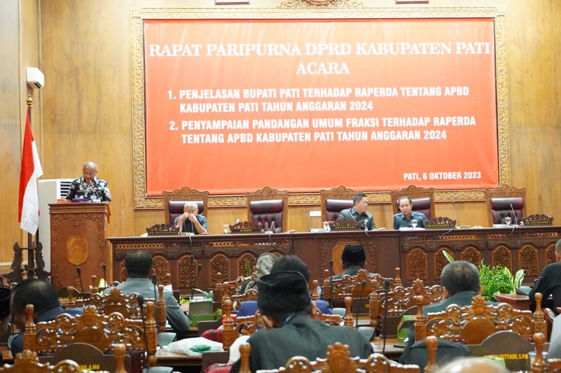 Rapat Paripurna di Gedung DPRD Pati. Foto istimewa
