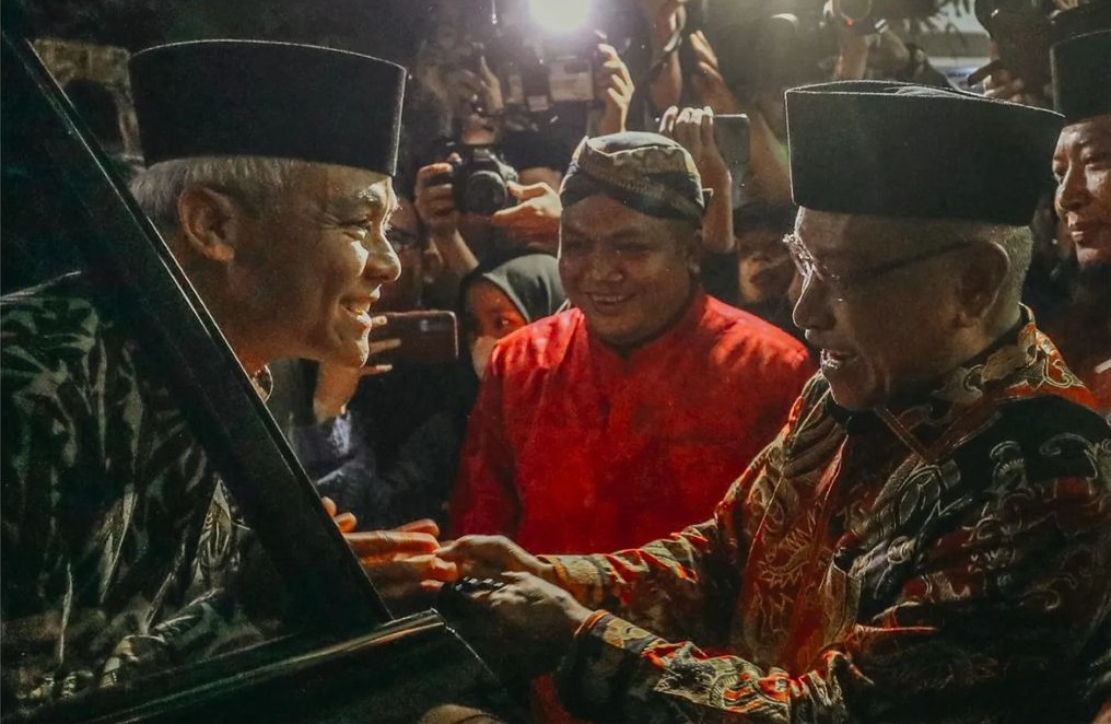 Bacapres Ganjar Pranowo bertemu dengan eks Ketua Umum PB Nahdlatul Ulama Said Aqil Siradj. Foto Instagram @ganjar_pranowo.