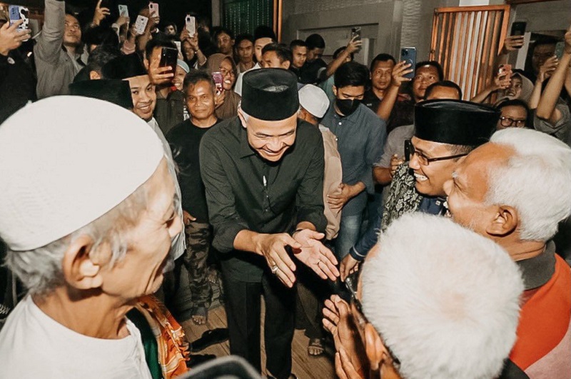 Bacapres Ganjar Pranowo menginap di rumah warga di Nyalindung, Sukamantri, Bogor, Jawa Barat, awal Oktober 2023. Foto Instagram @ganjar_pranowo.