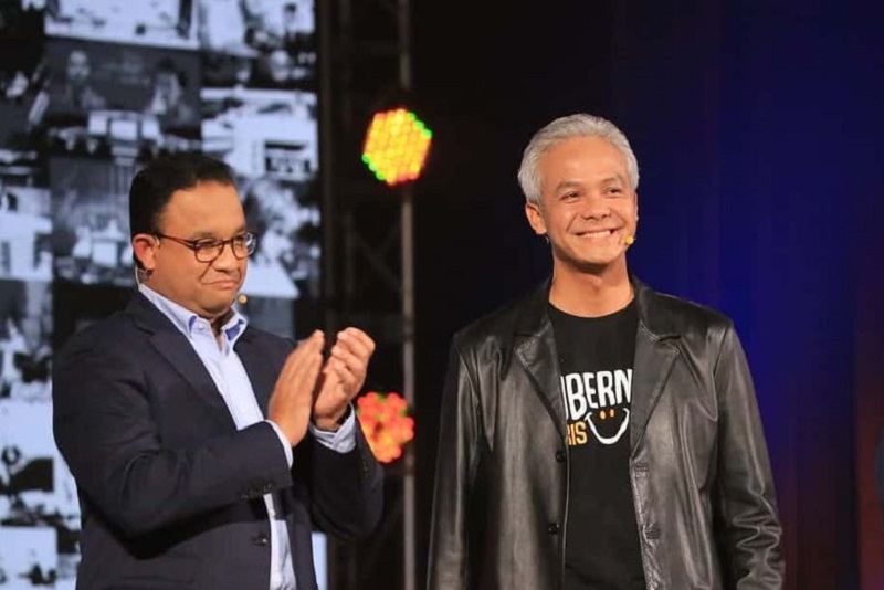 Bacapres Anies Baswedan bersama bacapres Ganjar Pranowo. /Foto Instagram @ganjar_pranowo
