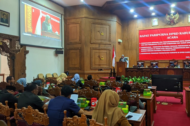Rapat Paripurna di Gedung DPRD Pati. Foto istimewa