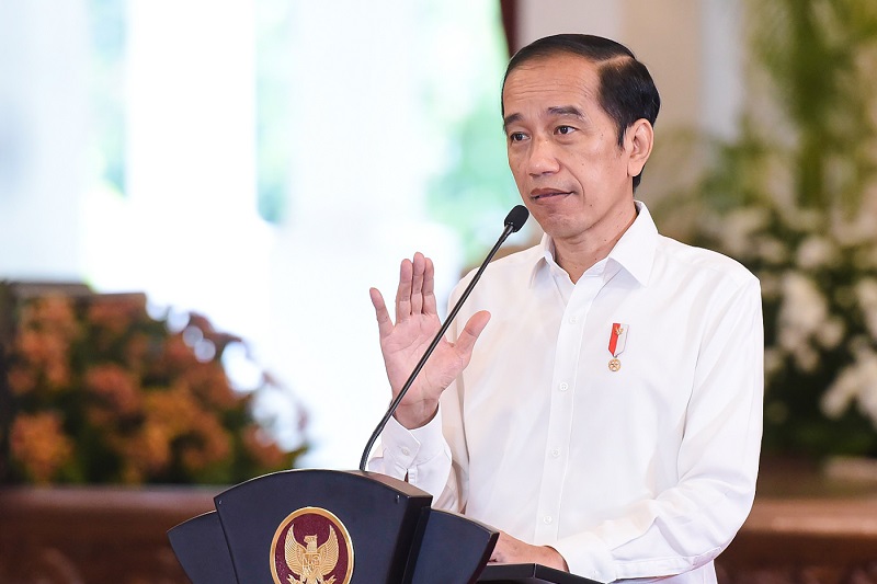 Presiden Jokowi saat membuka Musrenbangnas, Selasa (04/05/2021), di Istana Negara, Jakarta. (Foto: Humas Setkab/Agung) 
