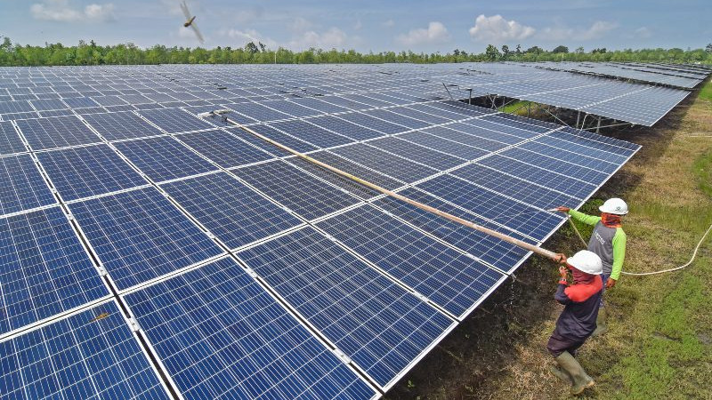 Foto ilustrasi transisi energi.