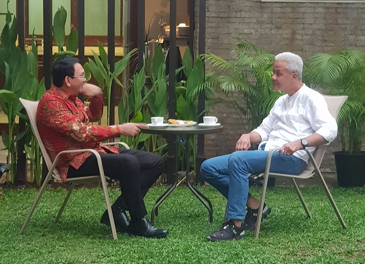 Basuki Tjahaja Purnama atau Ahok memutuskan mundur dari Komisaris Utama (Komut) PT Pertamina untuk mendukung pasangan calon presiden dan wakil presiden nomor urut 3, Ganjar Pranowo-Mahfud Md. Foto: ahok.org