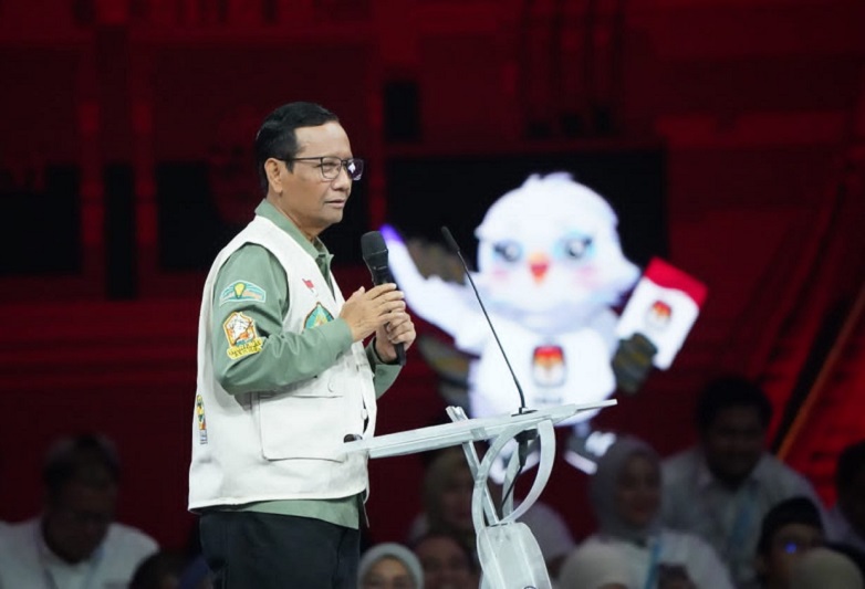 Calon wakil presiden nomor urut 3, Mahfud MD. Foto tvri