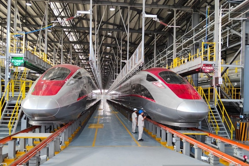 Kereta Cepat Bandung. Foto Antara