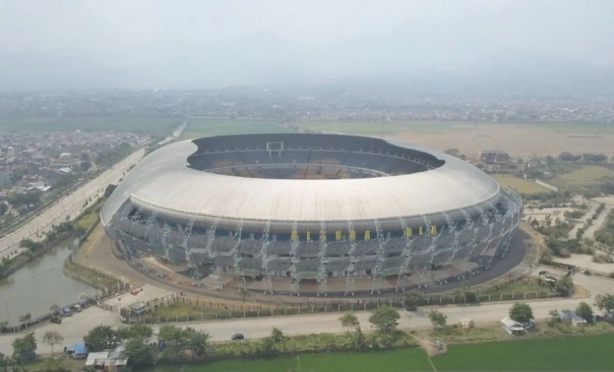 Stadion Gelora Bandung Lautan Api (GBLA). (ANTARA/Bagus Ahmad Rizaldi)