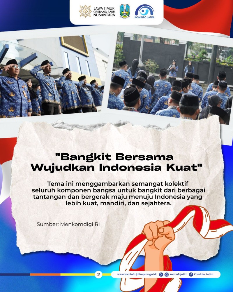 Diskominfo Jatim Kobarkan Semangat Kebangkitan Nasional Gelar Upacara