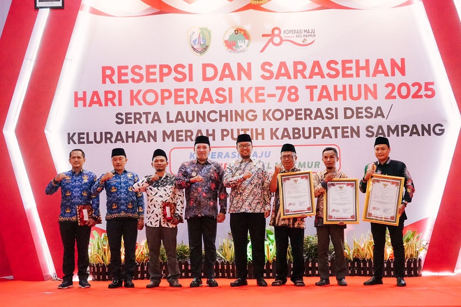 Kabupaten Sampang Resmikan 186 Koperasi Merah Putih, Perkuat Ekonomi Desa dan Kelurahan